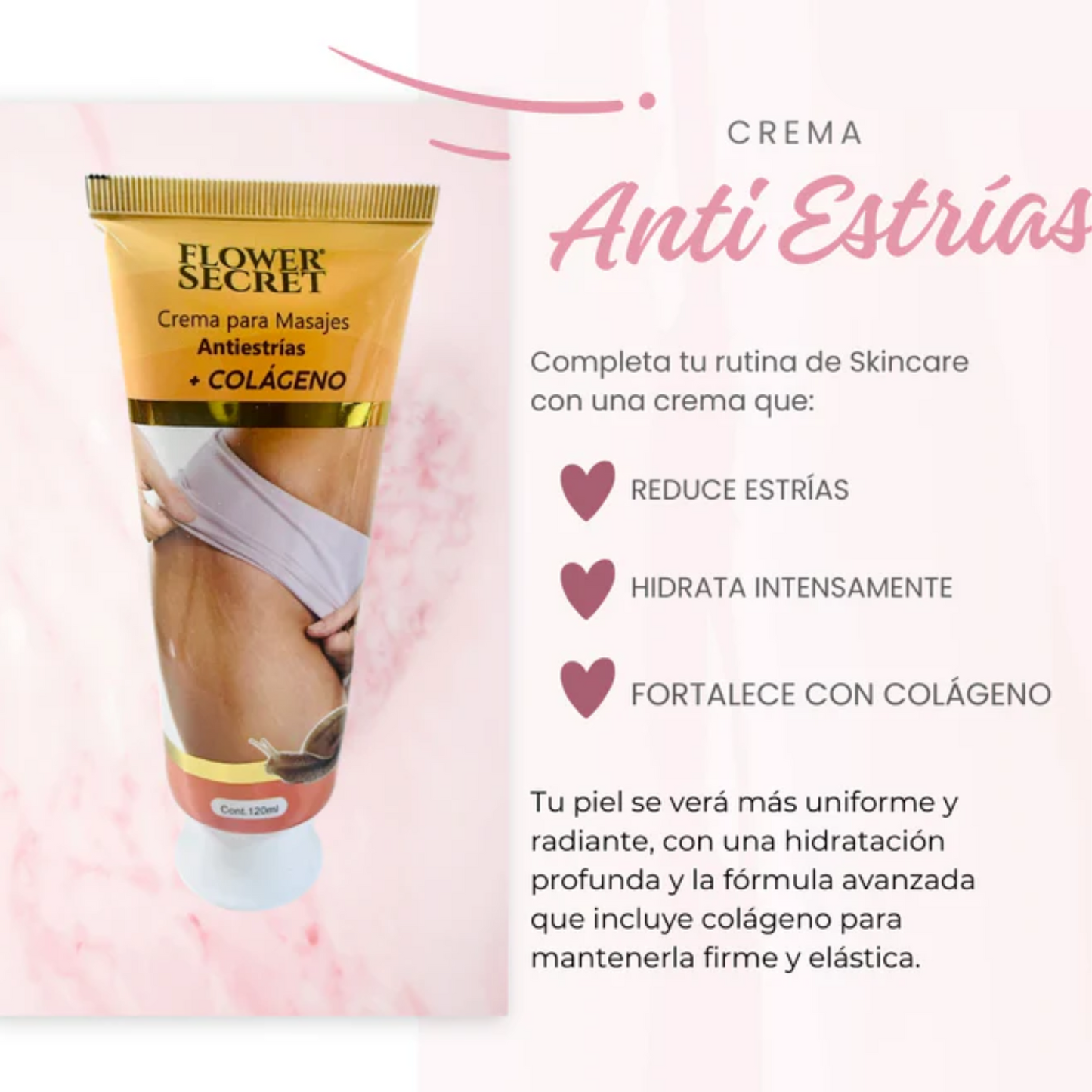 Masajeador Eléctrico+ Crema Antiestrías