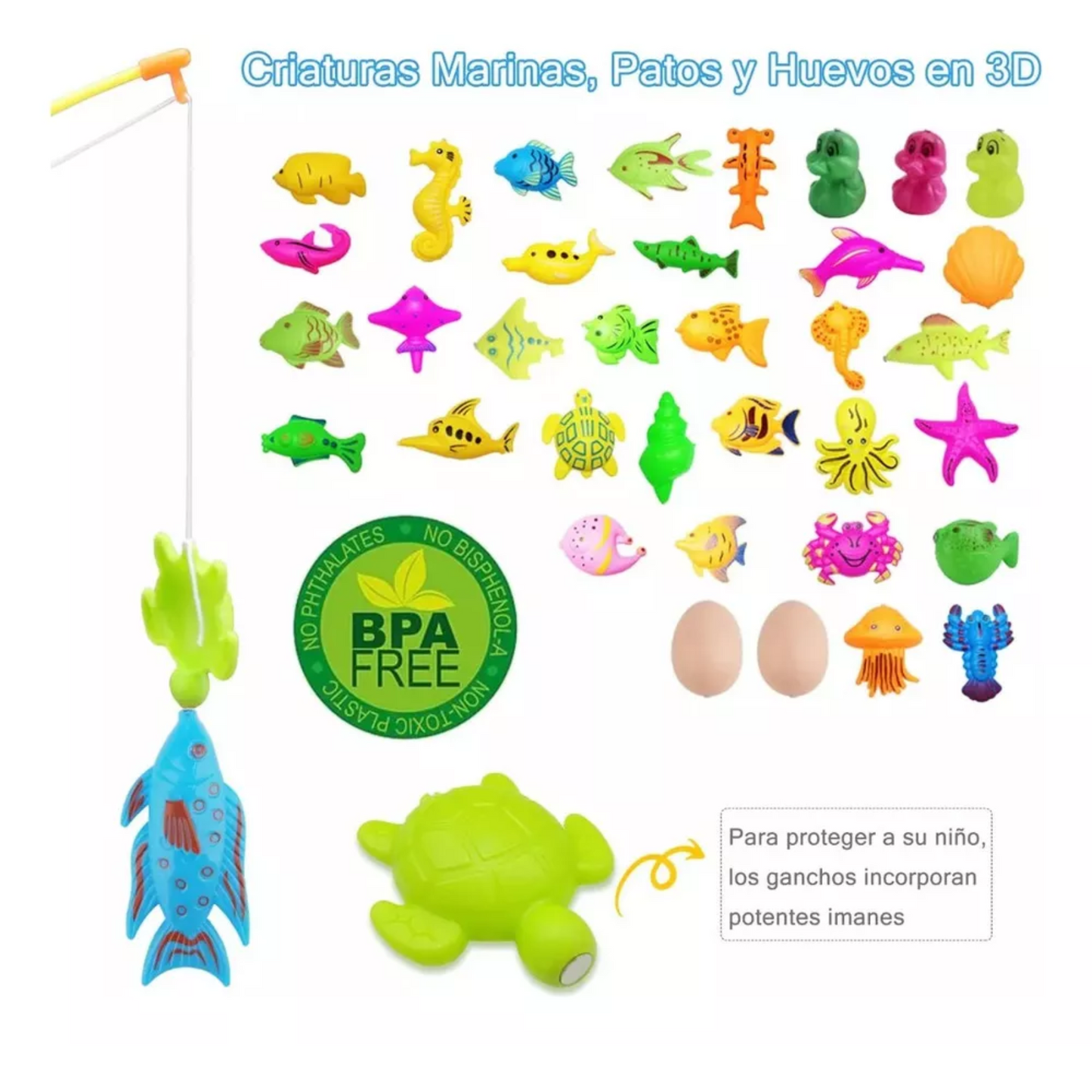 Juego Pesca Piscina Magnético Para Niño